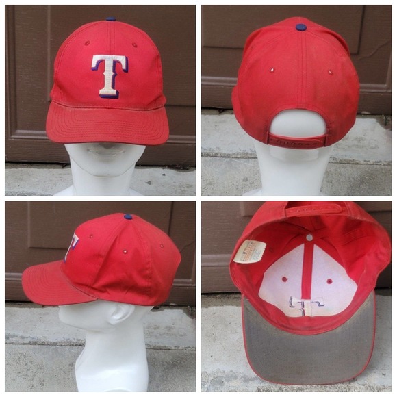 Vtg Twins Enterprise Texas Rangers Snapback Hat - Picture 1 of 7